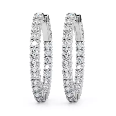 Classic Eternal Lab Diamond Hoop Earrings (2 1/5 ct. tw.)